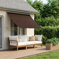 vidaXL Markiza brązowy 200 x 150 cm 180 g / m² Poliester z powłoką PU