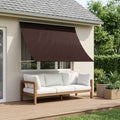 vidaXL Markiza brązowy 250 x 150 cm 180 g / m² Poliester z powłoką PU
