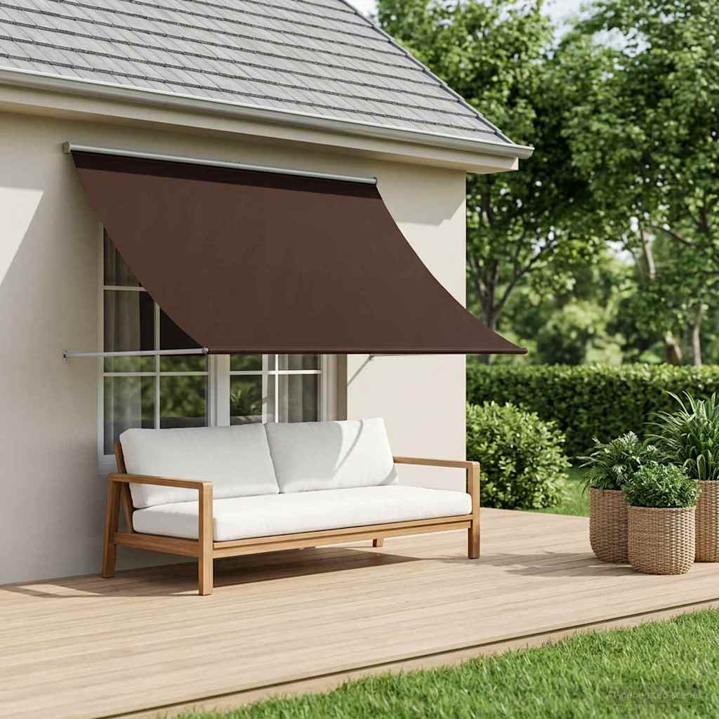 vidaXL Markiza brązowy 300 x 150 cm 180 g / m² Poliester z powłoką PU