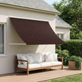 vidaXL Markiza brązowy 350 x 150 cm 180 g / m² Poliester z powłoką PU