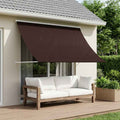 vidaXL Markiza brązowy 400 x 150 cm 180 g / m² Poliester z powłoką PU