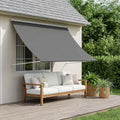 vidaXL Markiza jasnoszary 150 x 150 cm 180 g / m² Poliester z powłoką PU