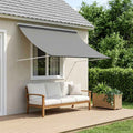 vidaXL Markiza jasnoszary 250 x 150 cm 180 g / m² Poliester z powłoką PU