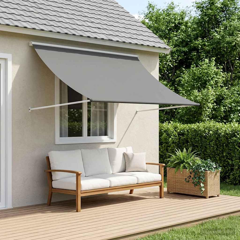 vidaXL Markiza jasnoszary 250 x 150 cm 180 g / m² Poliester z powłoką PU