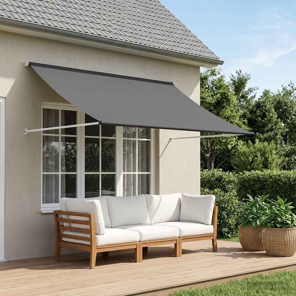 vidaXL Markiza jasnoszary 300 x 150 cm 180 g / m² Poliester z powłoką PU