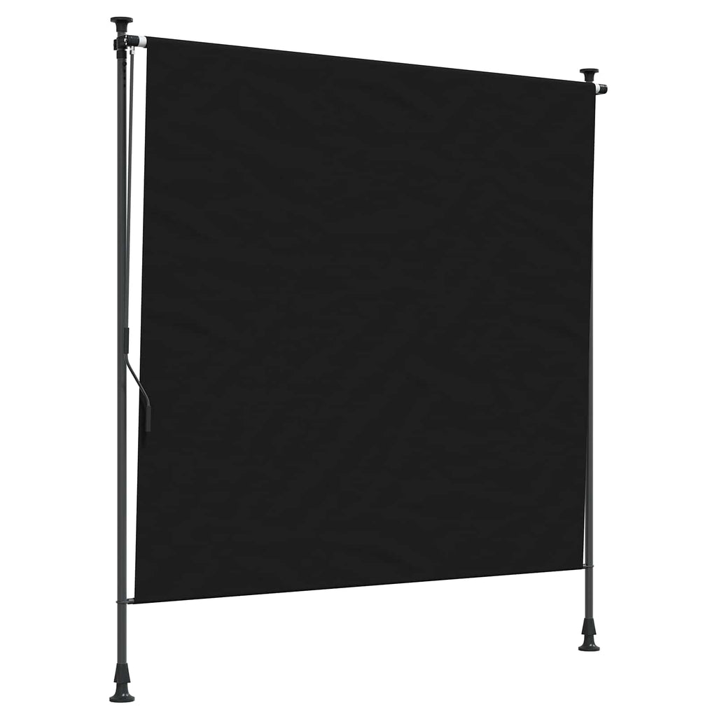 vidaXL Zewnętrzna Roleta Rolkowa Czarny 120 x 270 cm