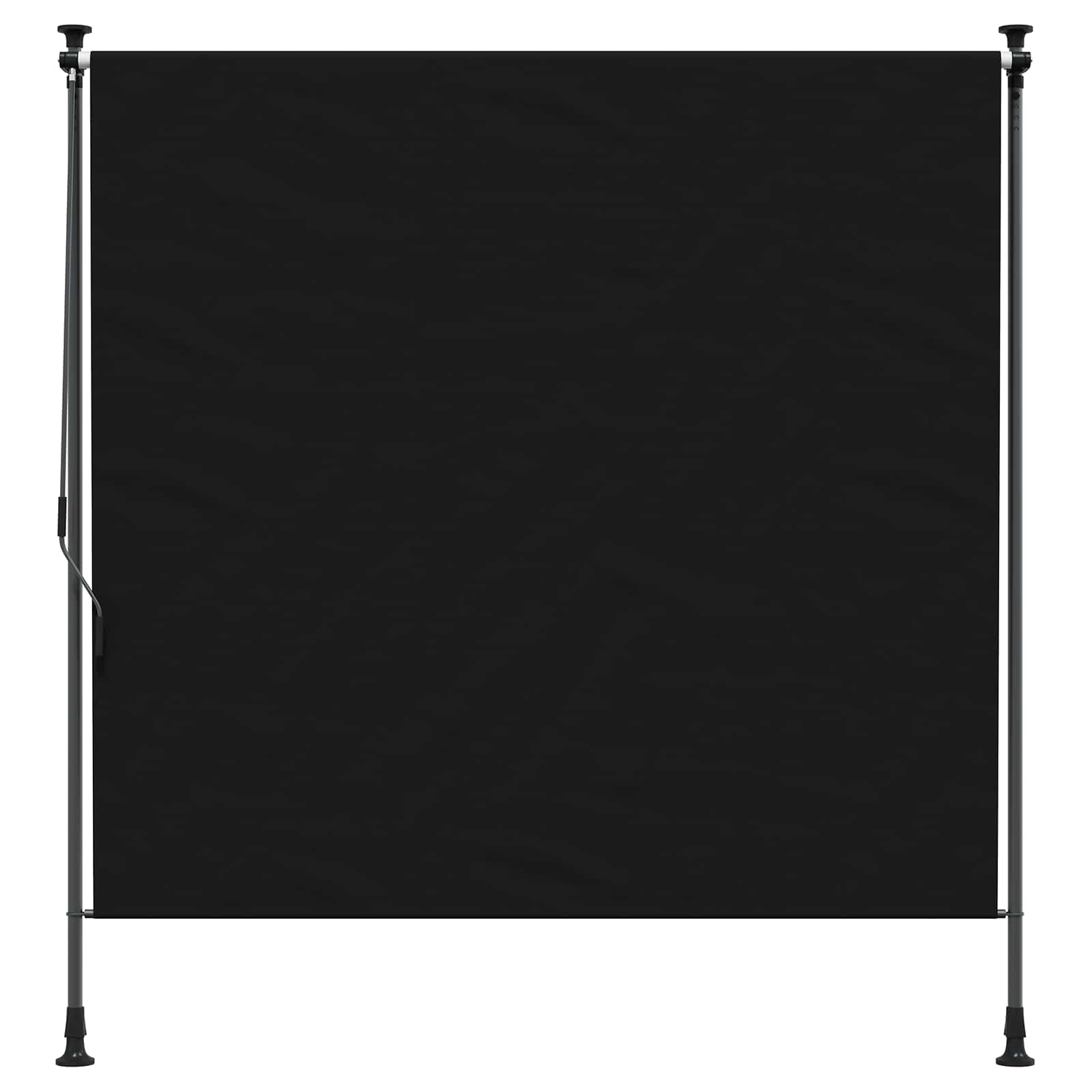 vidaXL Zewnętrzna Roleta Rolkowa Czarny 150 x 270 cm
