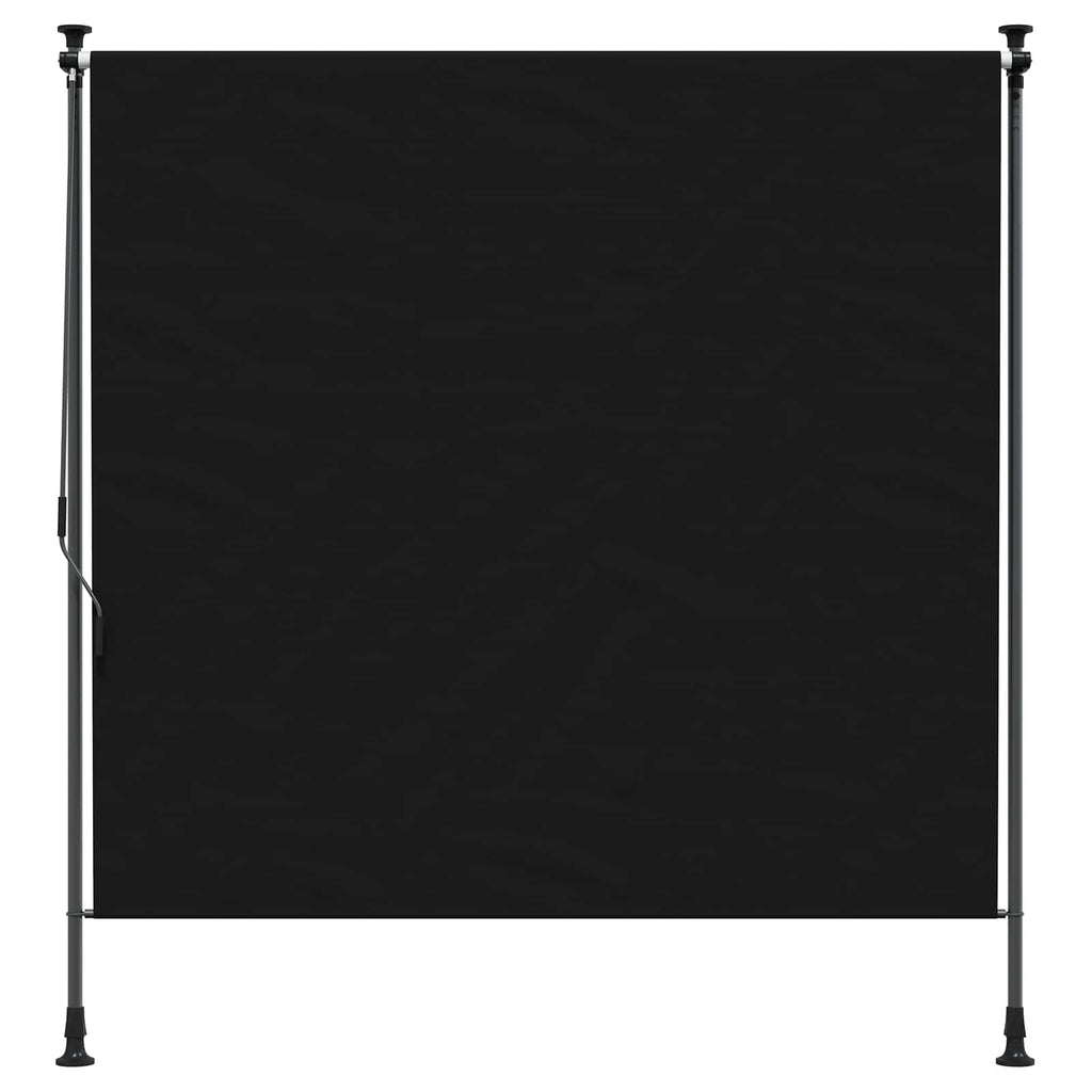 vidaXL Zewnętrzna Roleta Rolkowa Czarny 200 x 270 cm