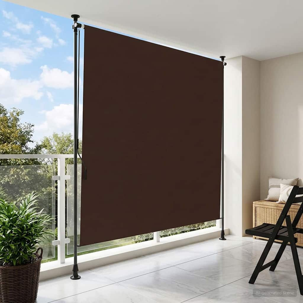 vidaXL Zewnętrzna Roleta Rolkowa brązowy 200 x 270 cm