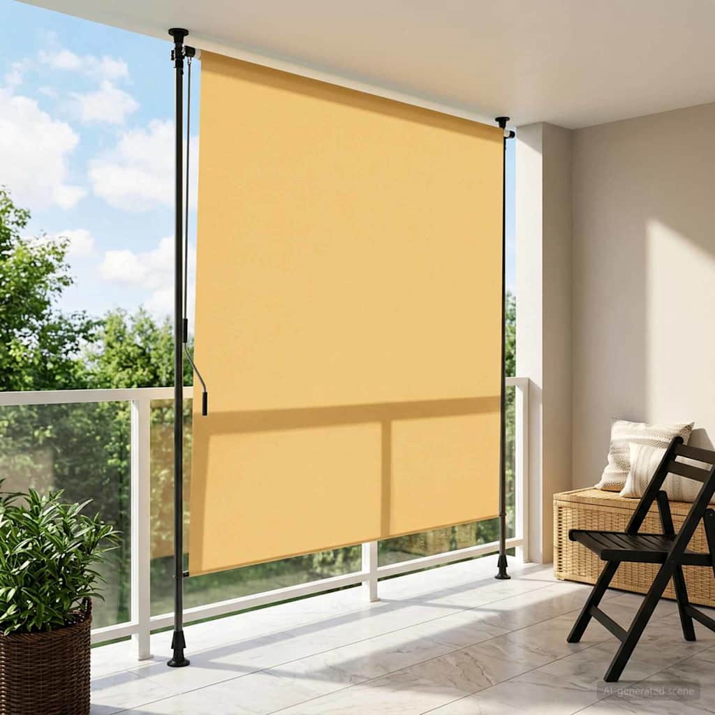 vidaXL Zewnętrzna Roleta Rolkowa piaskowy 100 x 270 cm