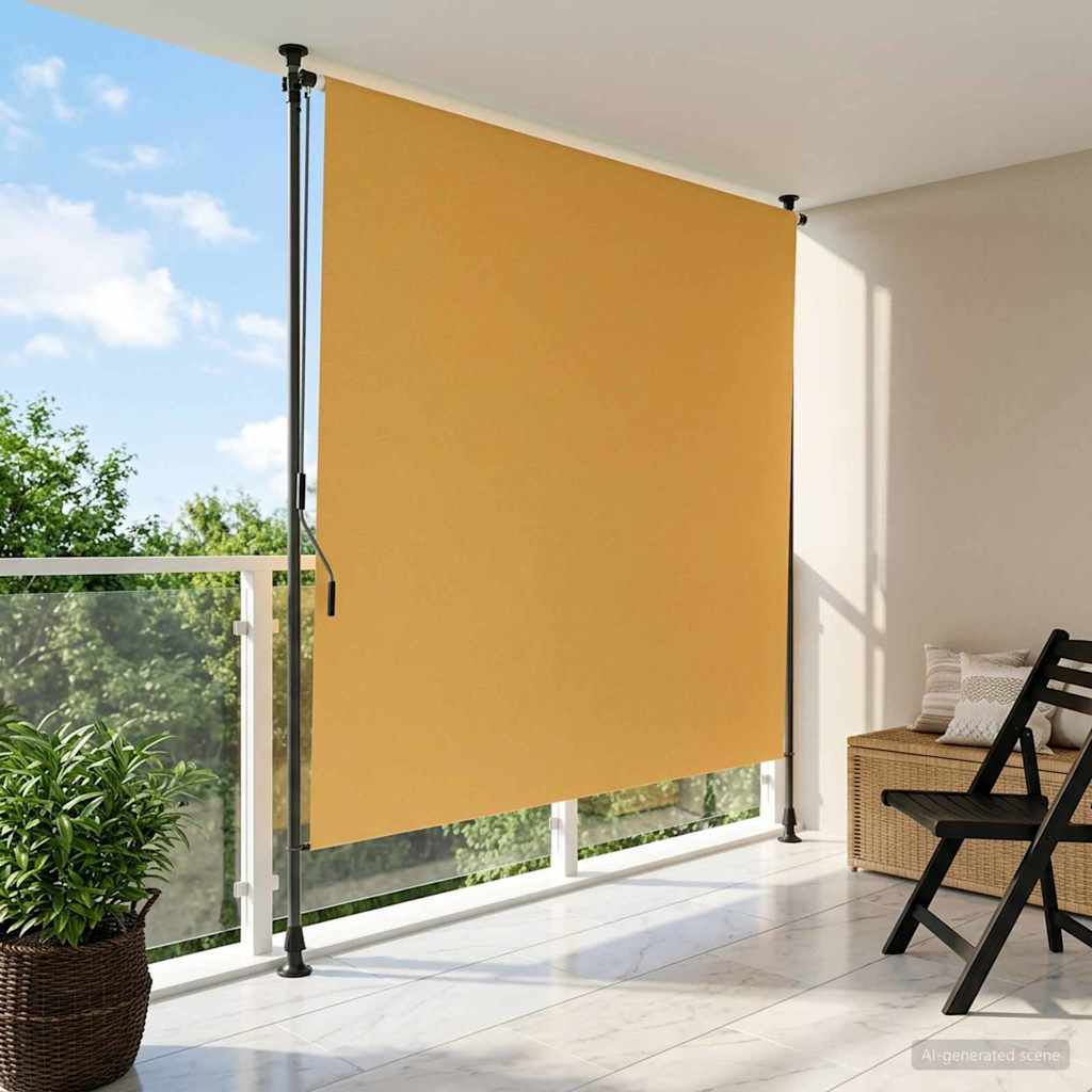 vidaXL Zewnętrzna Roleta Rolkowa piaskowy 150 x 270 cm