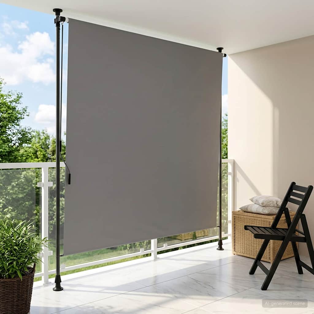 vidaXL Zewnętrzna Roleta Rolkowa jasnoszary 120 x 270 cm