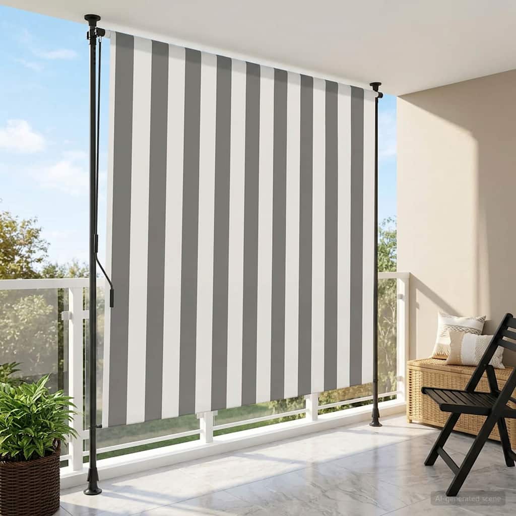 vidaXL Zewnętrzna Roleta Rolkowa Antracytowy i biały 100 x 270 cm