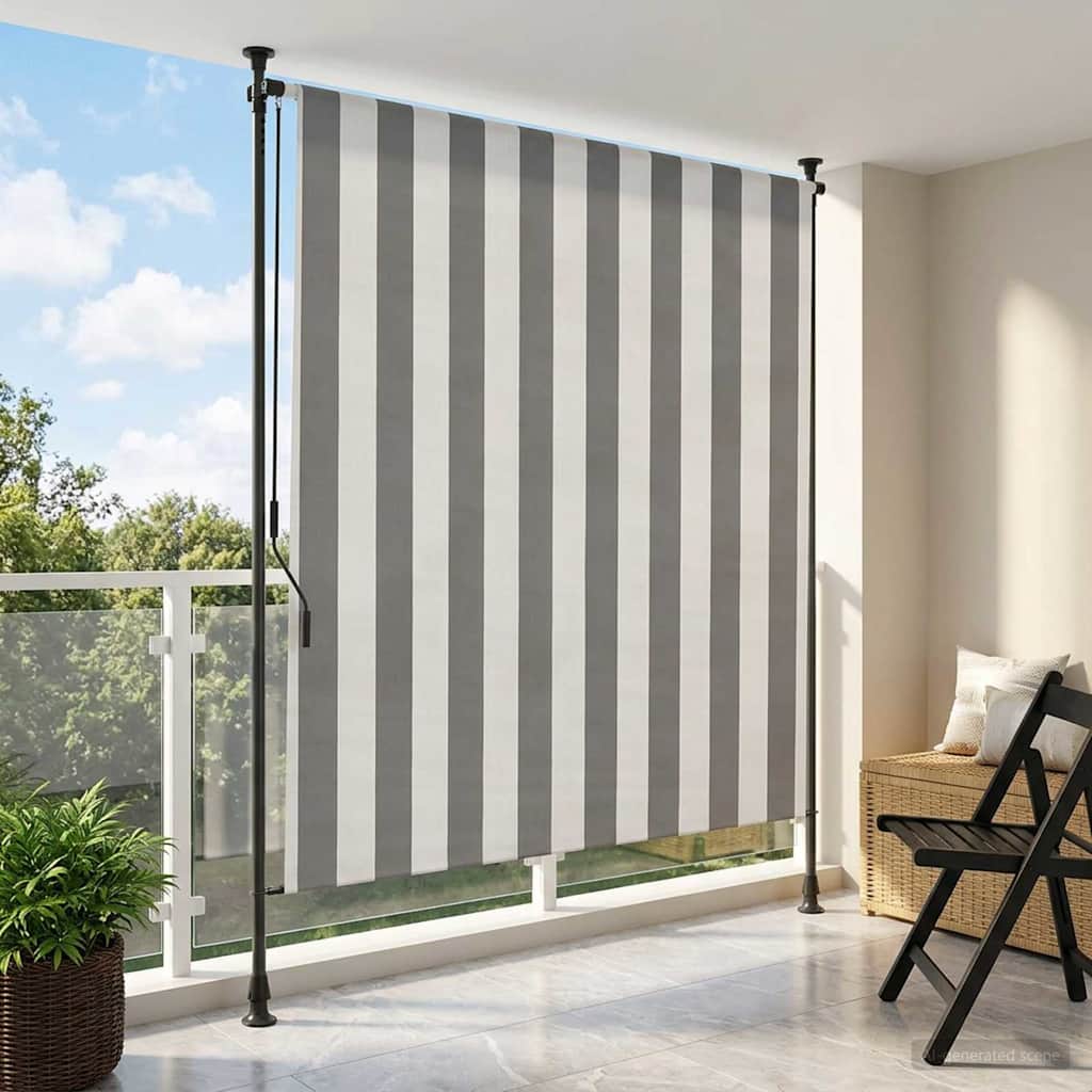 vidaXL Zewnętrzna Roleta Rolkowa Antracytowy i biały 200 x 270 cm
