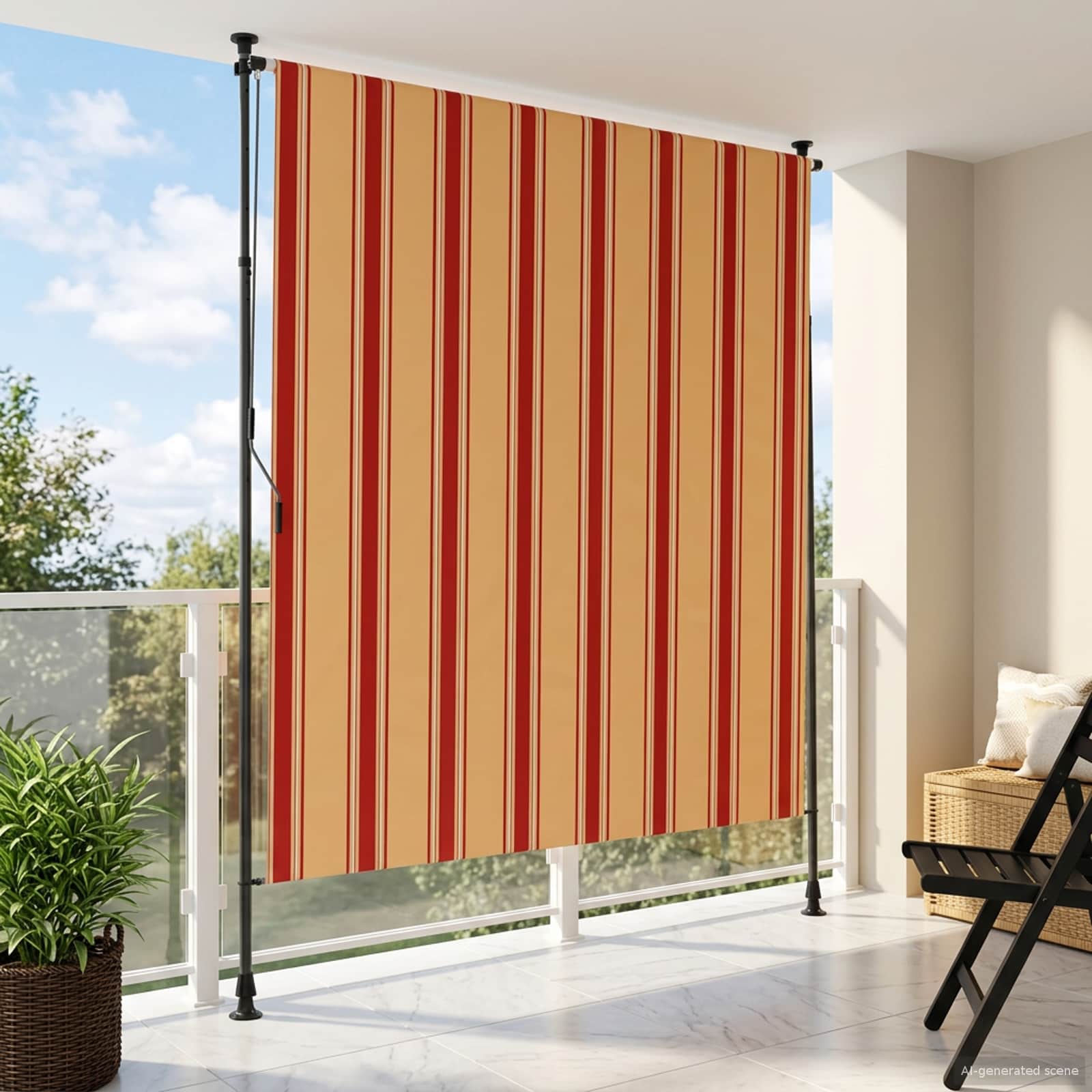 vidaXL Zewnętrzna Roleta Rolkowa Wielokolorowe 200 x 270 cm
