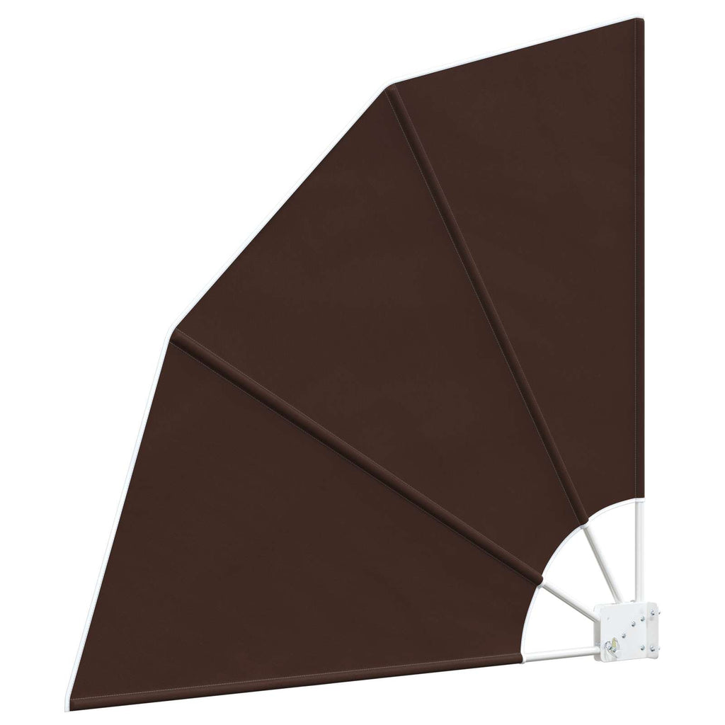vidaXL Ekran Prywatności Balkonowej 210 x 210 cm Poliester brązowy