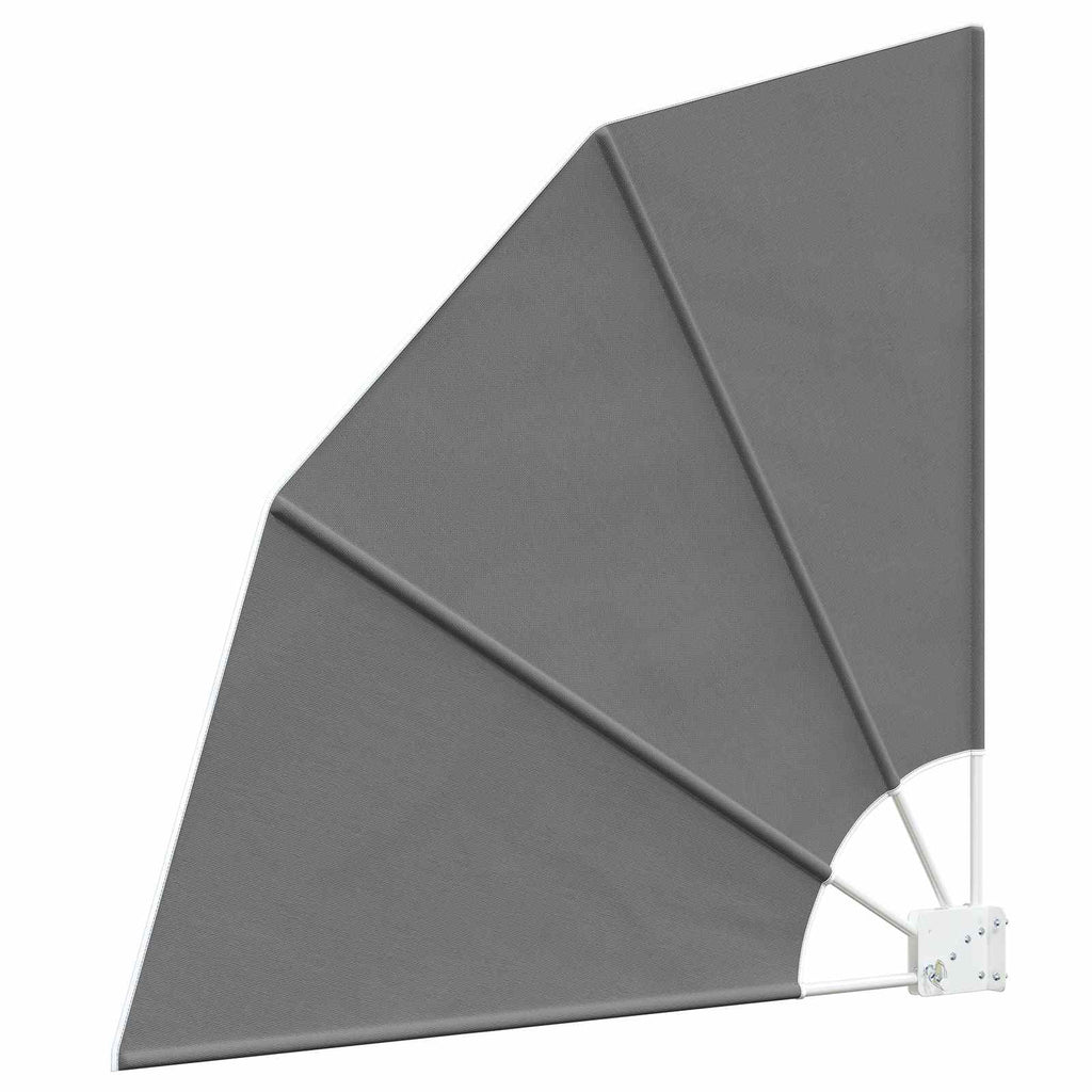 vidaXL Ekran Prywatności Balkonowej 210 x 210 cm Poliester jasnoszary