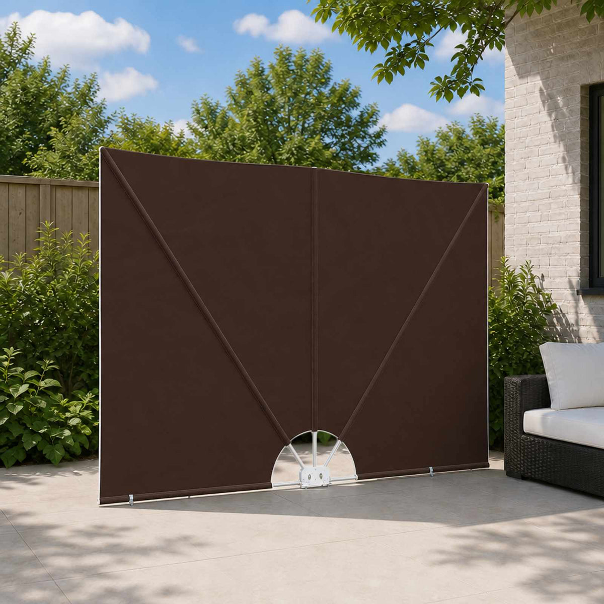 vidaXL Balcony Privacy Screen Prostokątny 200 x 300 cm Poliester