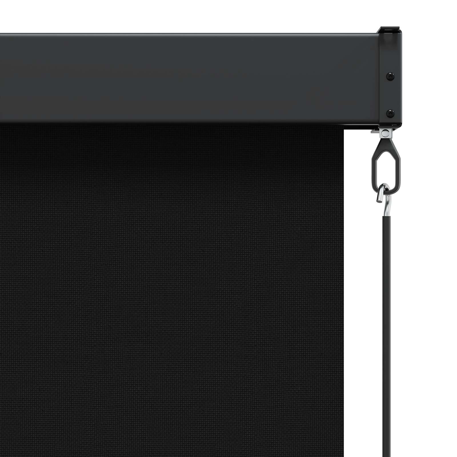 vidaXL Roleta Czarny 60 x 250 cm Materiał i Aluminium