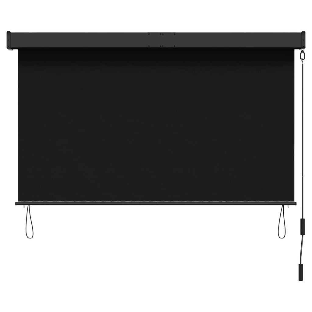 vidaXL Roleta Czarny 60 x 250 cm Materiał i Aluminium