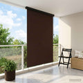 vidaXL Roleta brązowy 60 x 250 cm Materiał i Aluminium