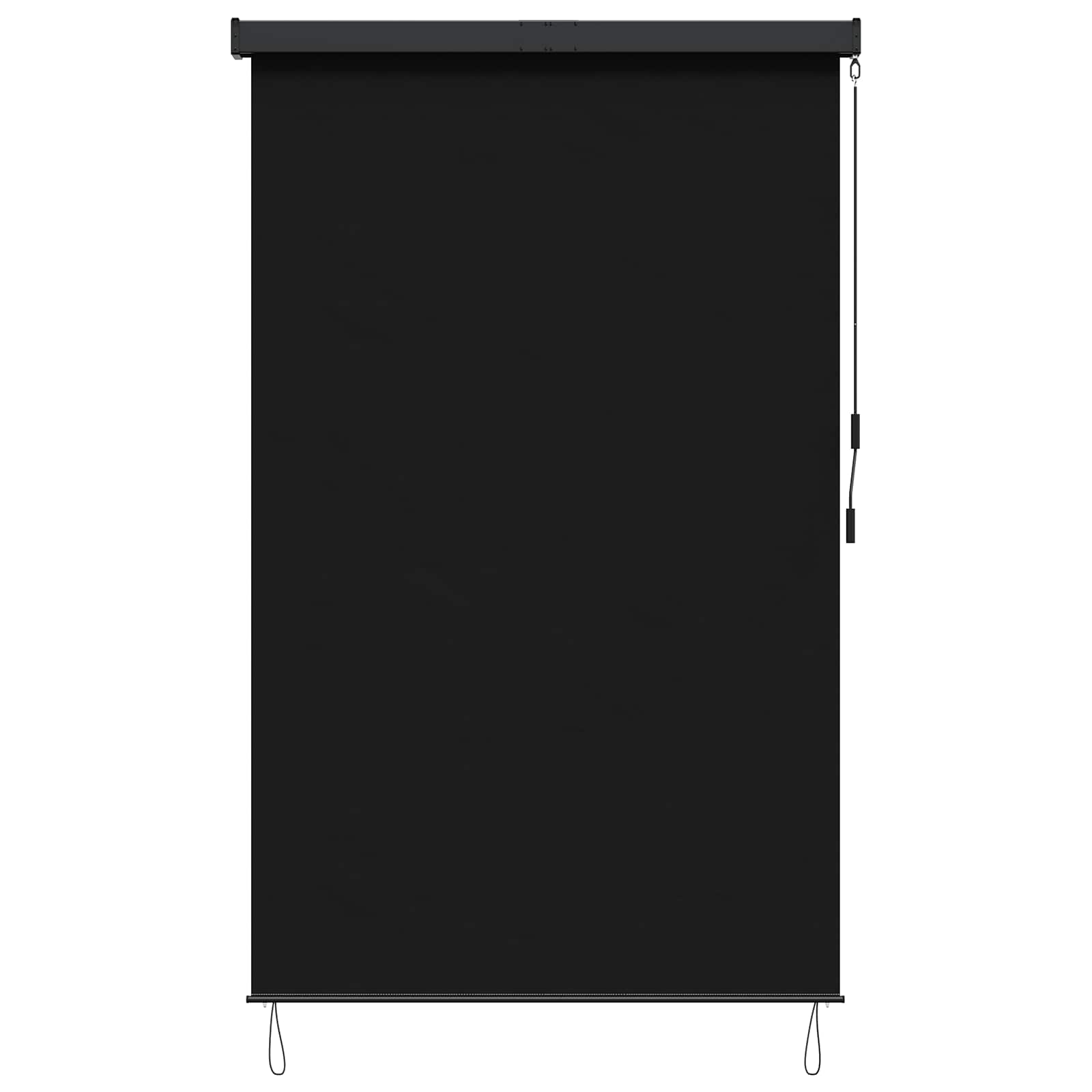 vidaXL Roleta Czarny 80 x 250 cm Materiał i Aluminium
