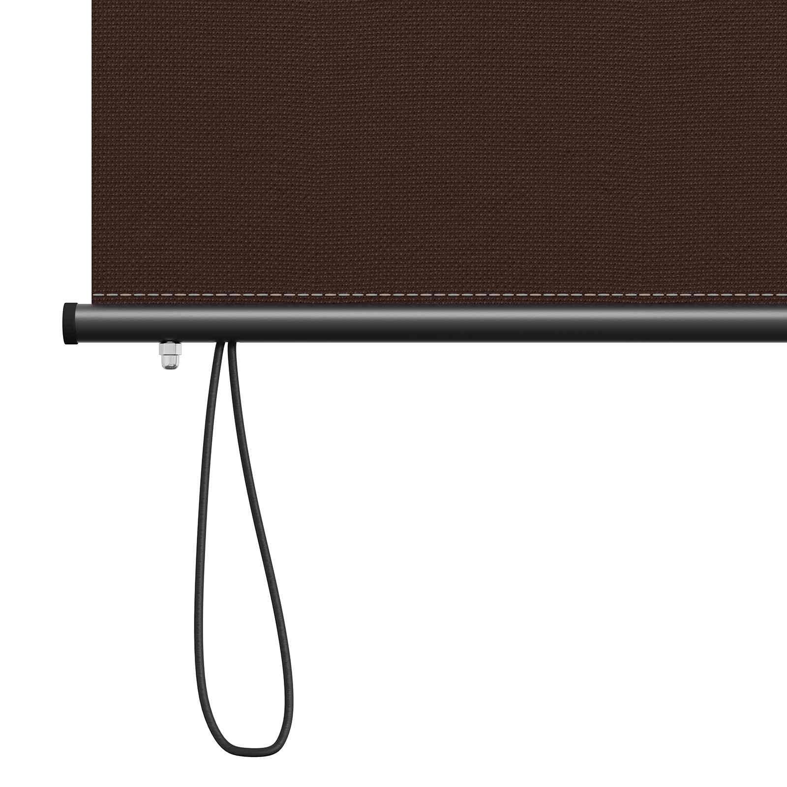 vidaXL Roleta brązowy 80 x 250 cm Materiał i Aluminium