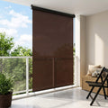 vidaXL Roleta brązowy 80 x 250 cm Materiał i Aluminium