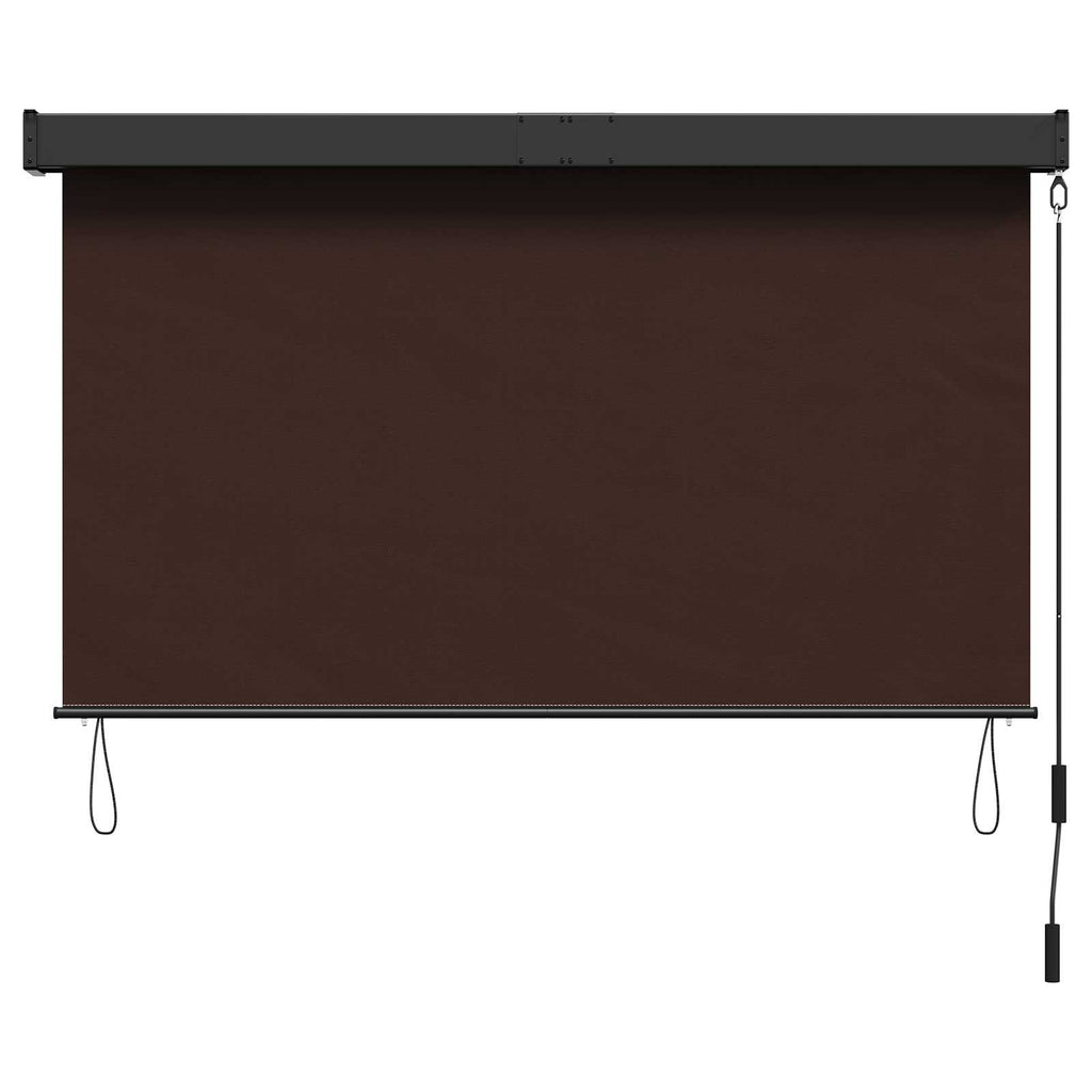 vidaXL Roleta brązowy 80 x 250 cm Materiał i Aluminium