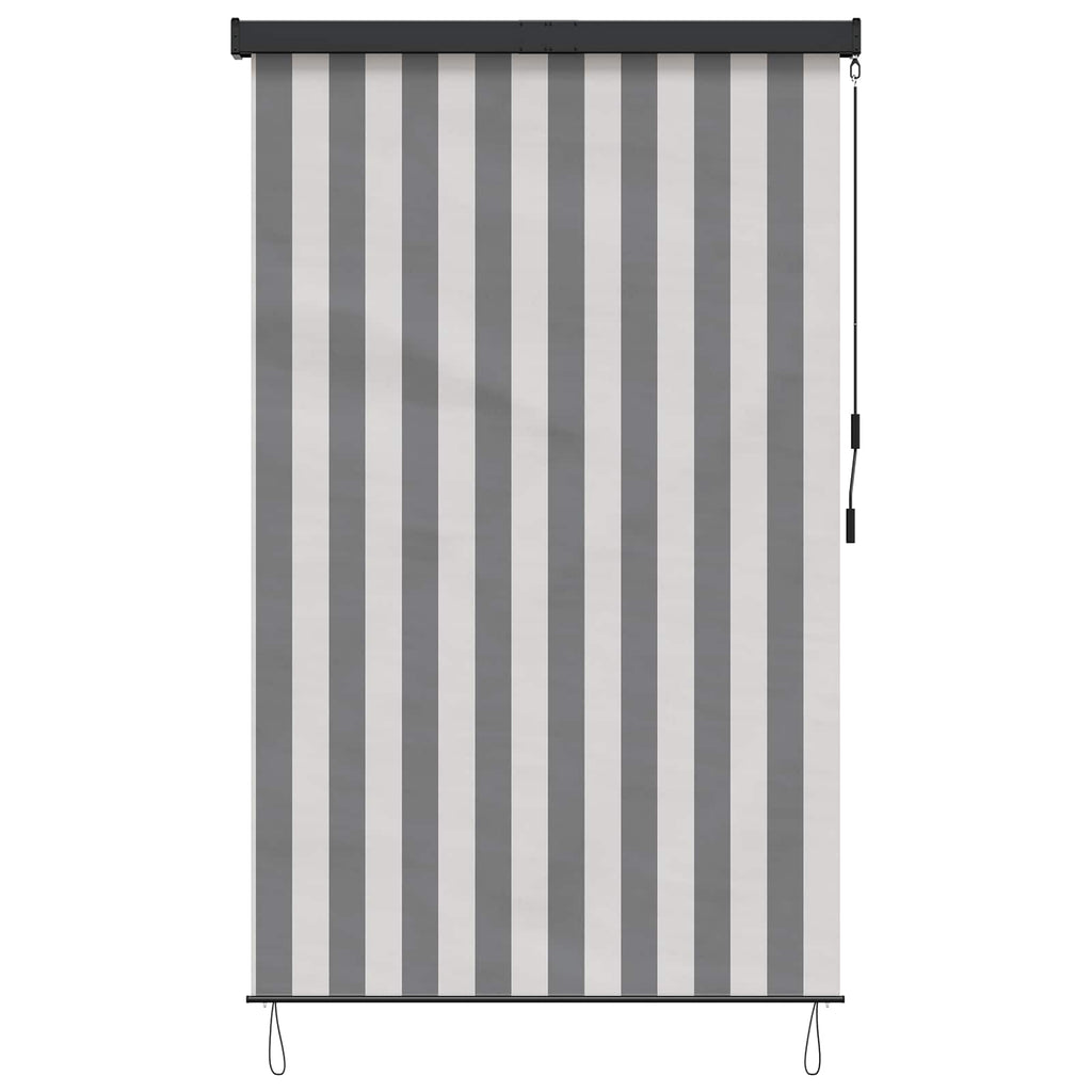 vidaXL Roleta Antracytowy i biały 100 x 250 cm Materiał i Aluminium