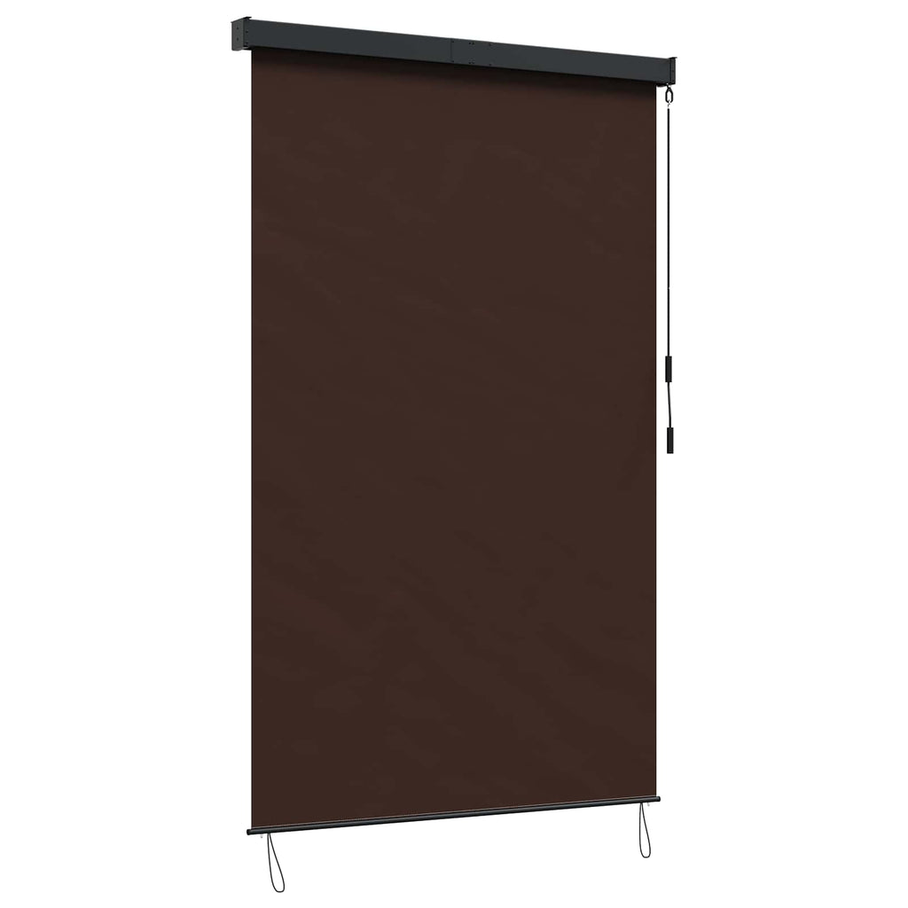 vidaXL Roleta brązowy 120 x 250 cm Materiał i Aluminium