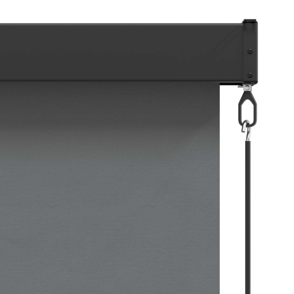 vidaXL Roleta jasnoszary 120 x 250 cm Materiał i Aluminium