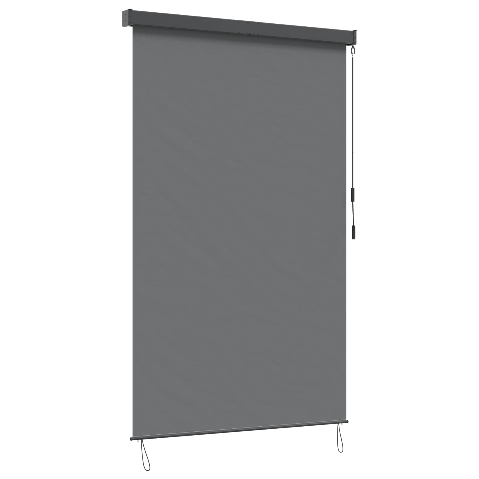 vidaXL Roleta jasnoszary 120 x 250 cm Materiał i Aluminium
