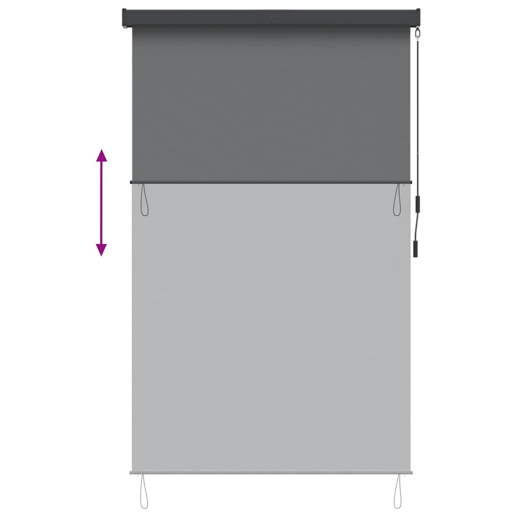vidaXL Roleta jasnoszary 120 x 250 cm Materiał i Aluminium