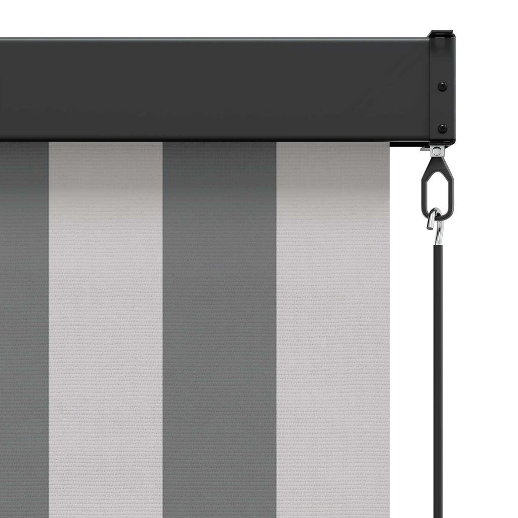 vidaXL Roleta Antracytowy i biały 120 x 250 cm Materiał i Aluminium