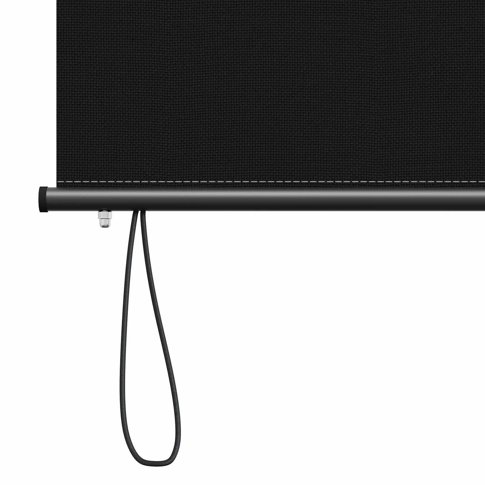 vidaXL Roleta Czarny 140 x 250 cm Materiał i Aluminium