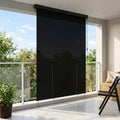 vidaXL Roleta Czarny 140 x 250 cm Materiał i Aluminium