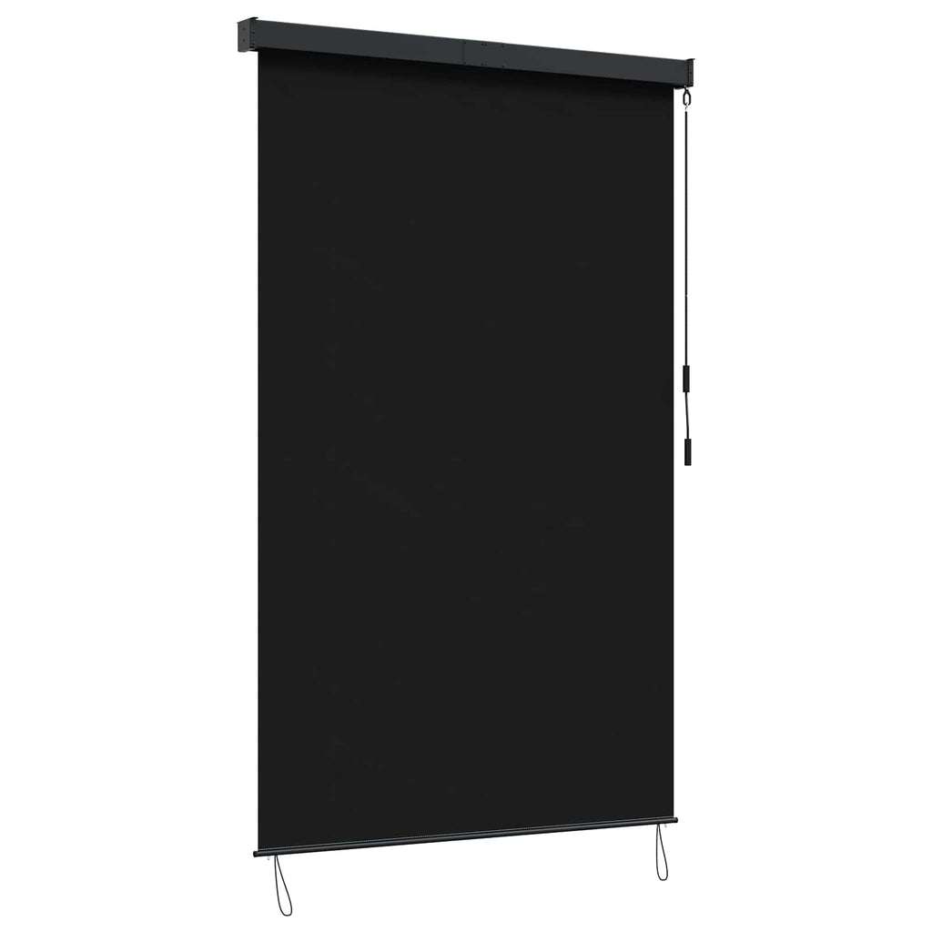 vidaXL Roleta Czarny 140 x 250 cm Materiał i Aluminium