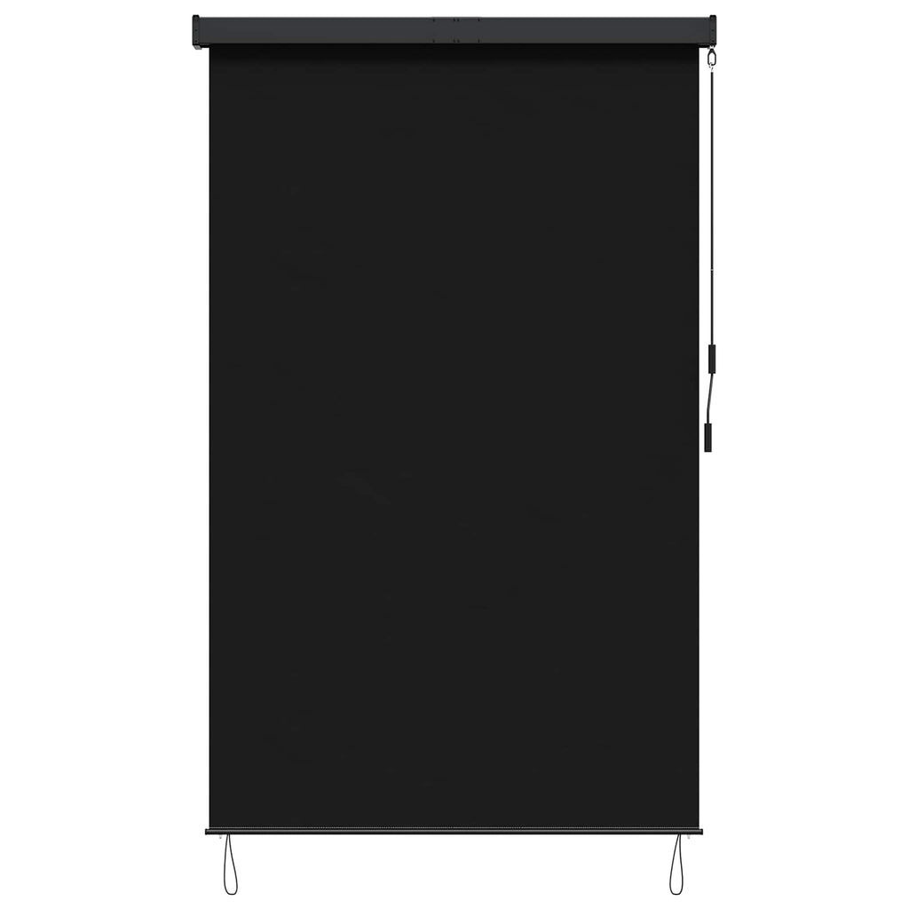 vidaXL Roleta Czarny 140 x 250 cm Materiał i Aluminium