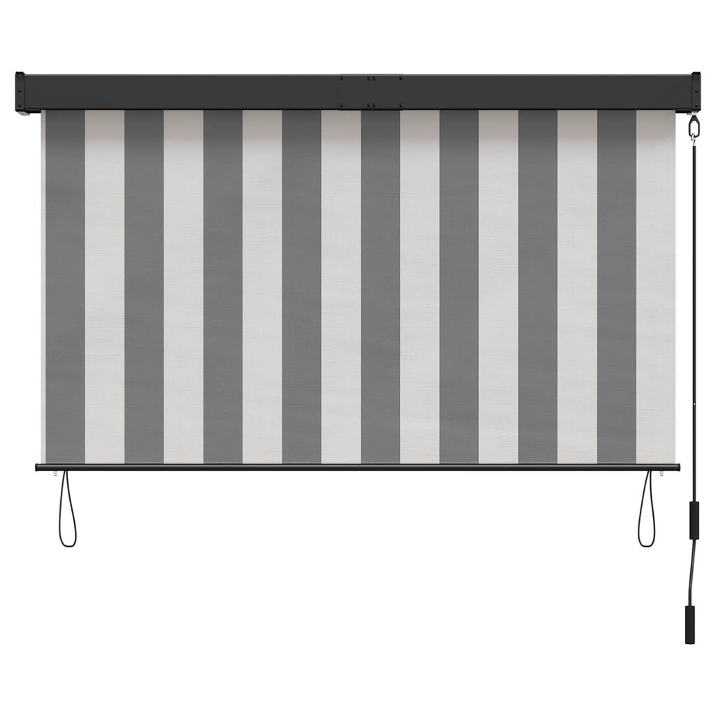 vidaXL Roleta Antracytowy i biały 140 x 250 cm Materiał i Aluminium