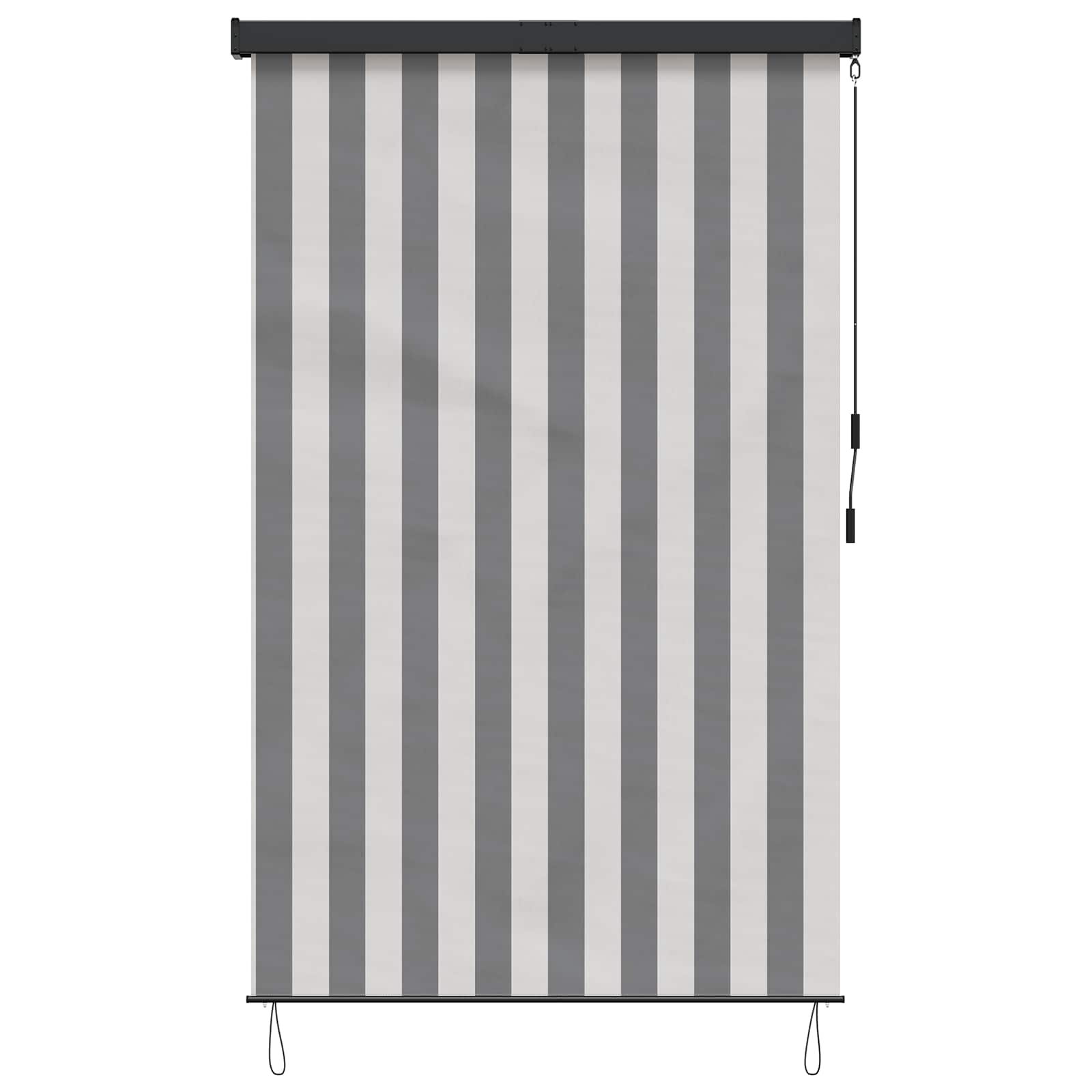 vidaXL Roleta Antracytowy i biały 140 x 250 cm Materiał i Aluminium
