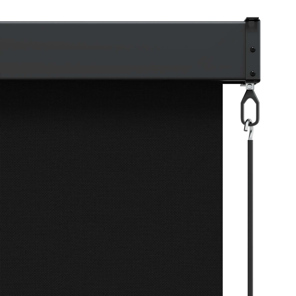 vidaXL Roleta Czarny 160 x 250 cm Materiał i Aluminium
