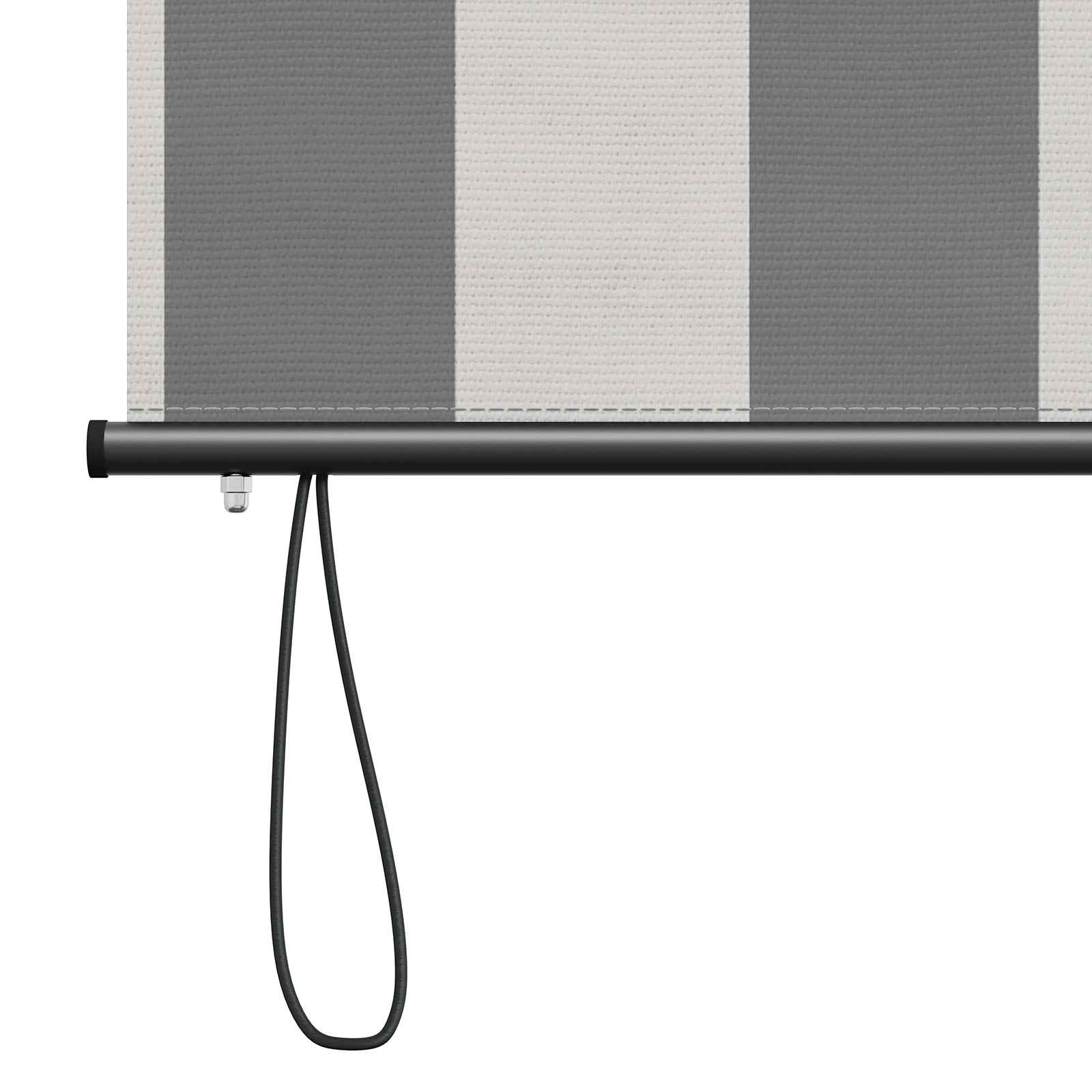 vidaXL Roleta Antracytowy i biały 160 x 250 cm Materiał i Aluminium