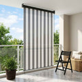vidaXL Roleta Antracytowy i biały 160 x 250 cm Materiał i Aluminium