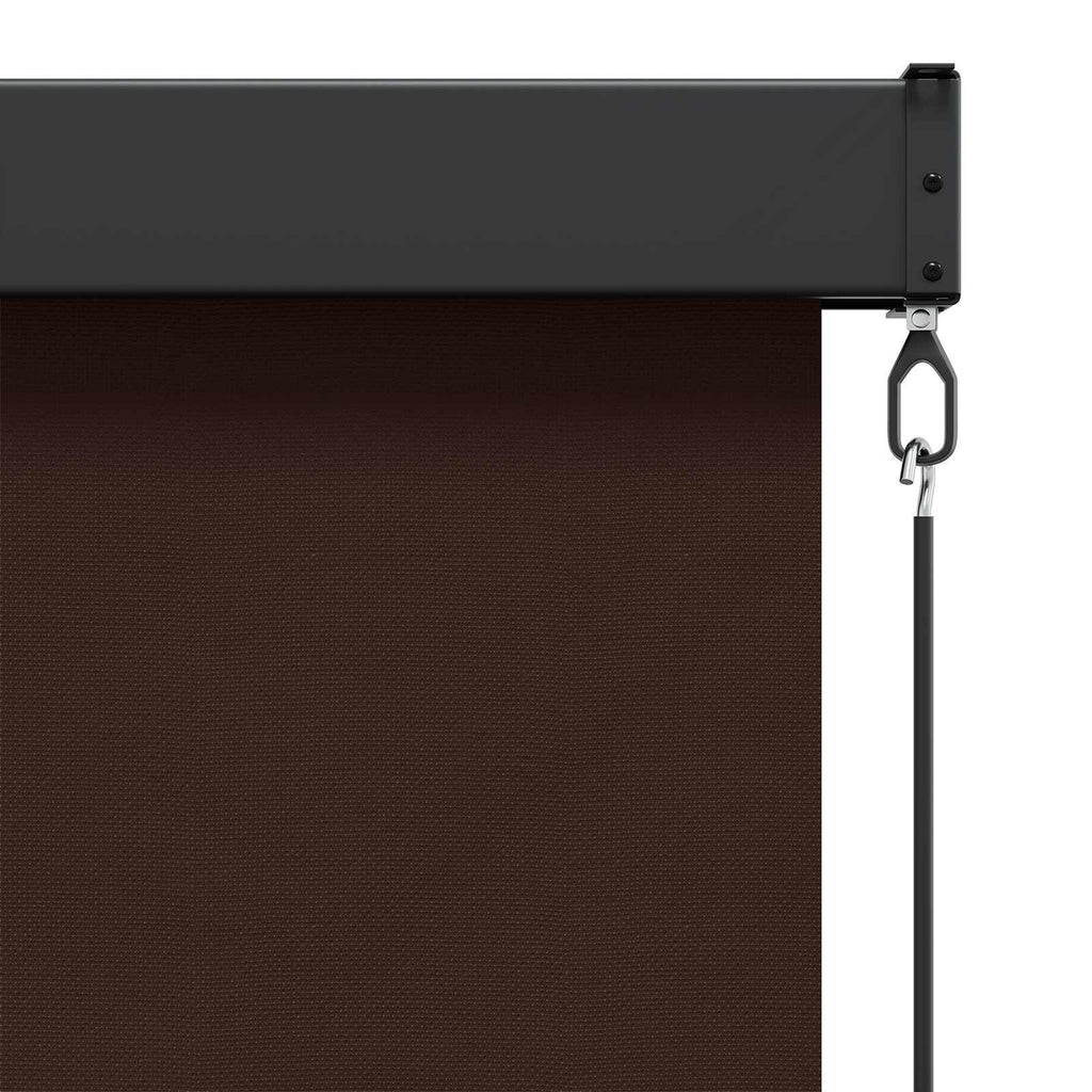 vidaXL Roleta brązowy 180 x 250 cm Materiał i Aluminium