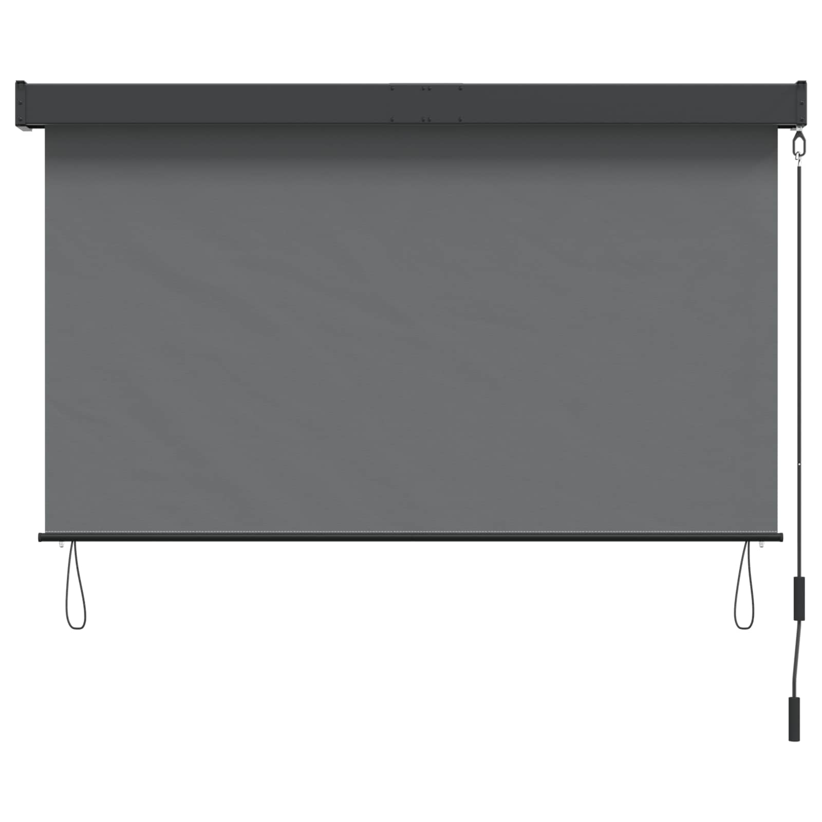 vidaXL Roleta jasnoszary 180 x 250 cm Materiał i Aluminium