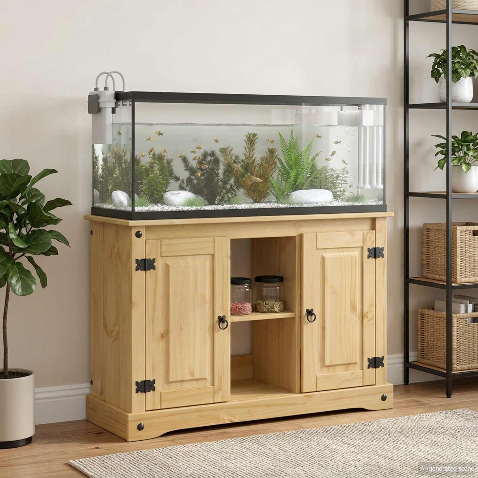 vidaXL Stojak na akwarium CORONA brązowy 101,5 x 37 x 73 cm 300 kg