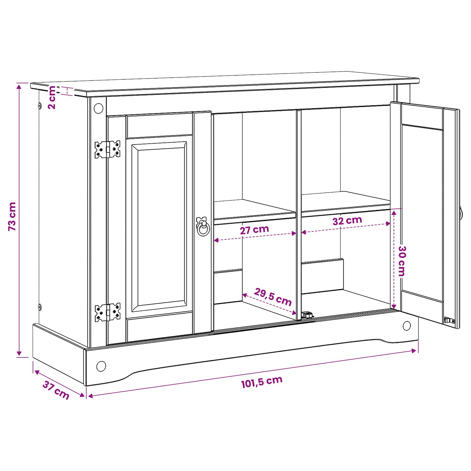 vidaXL Stojak na akwarium CORONA brązowy 101,5 x 37 x 73 cm 300 kg