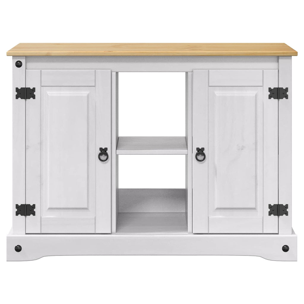 vidaXL Stojak na akwarium CORONA Biały i brązowy 101,5 x 37 x 73 cm