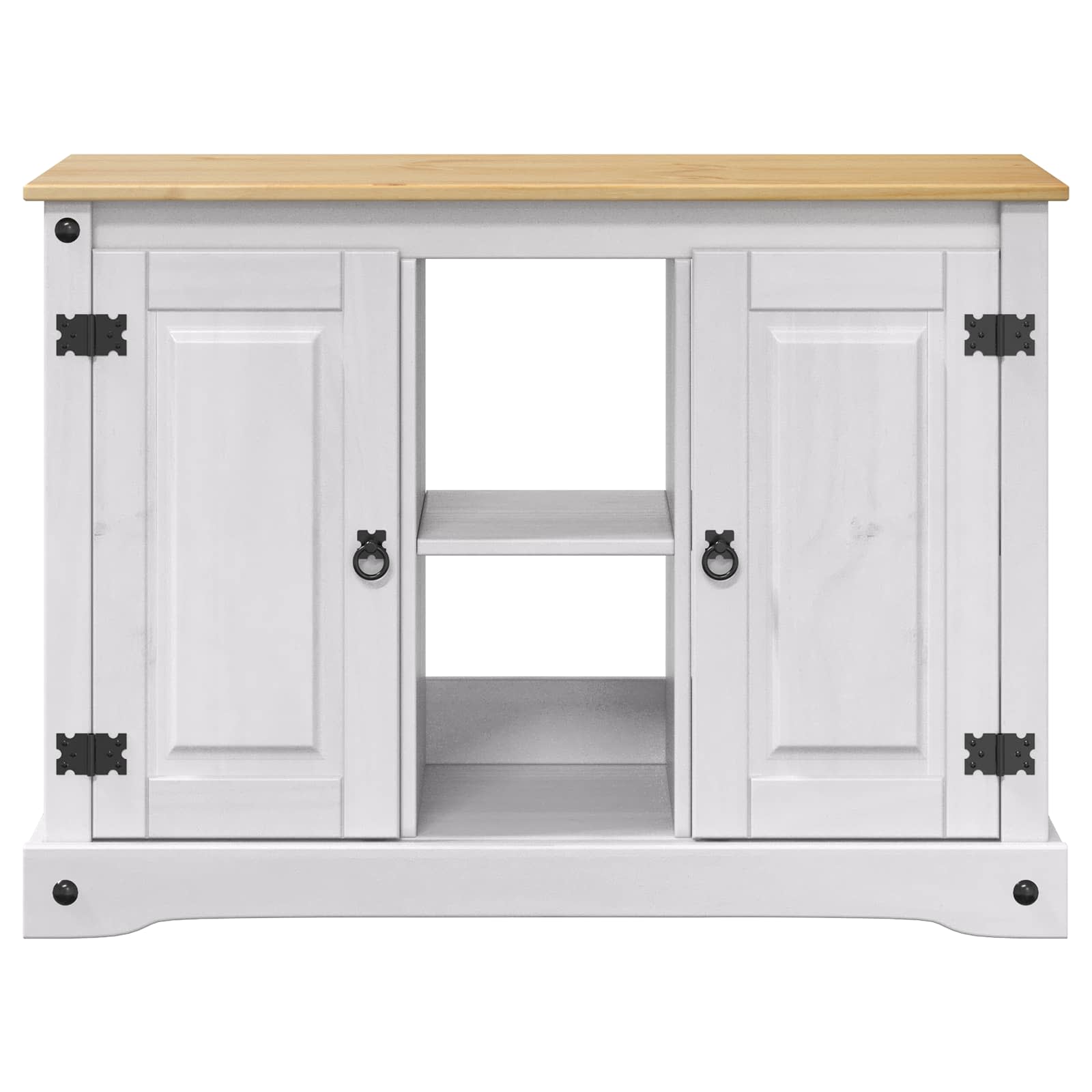 vidaXL Stojak na akwarium CORONA Biały i brązowy 101,5 x 37 x 73 cm